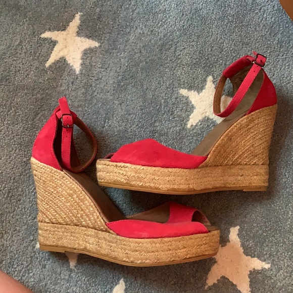 Red Suede Espadrilles - Picture 3 of 5